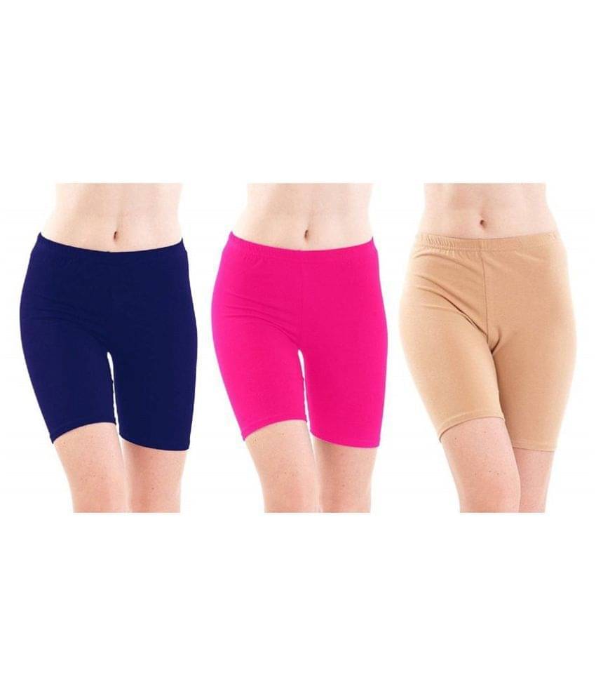     			FeelBlue Cotton Hot Pants - Multi Color