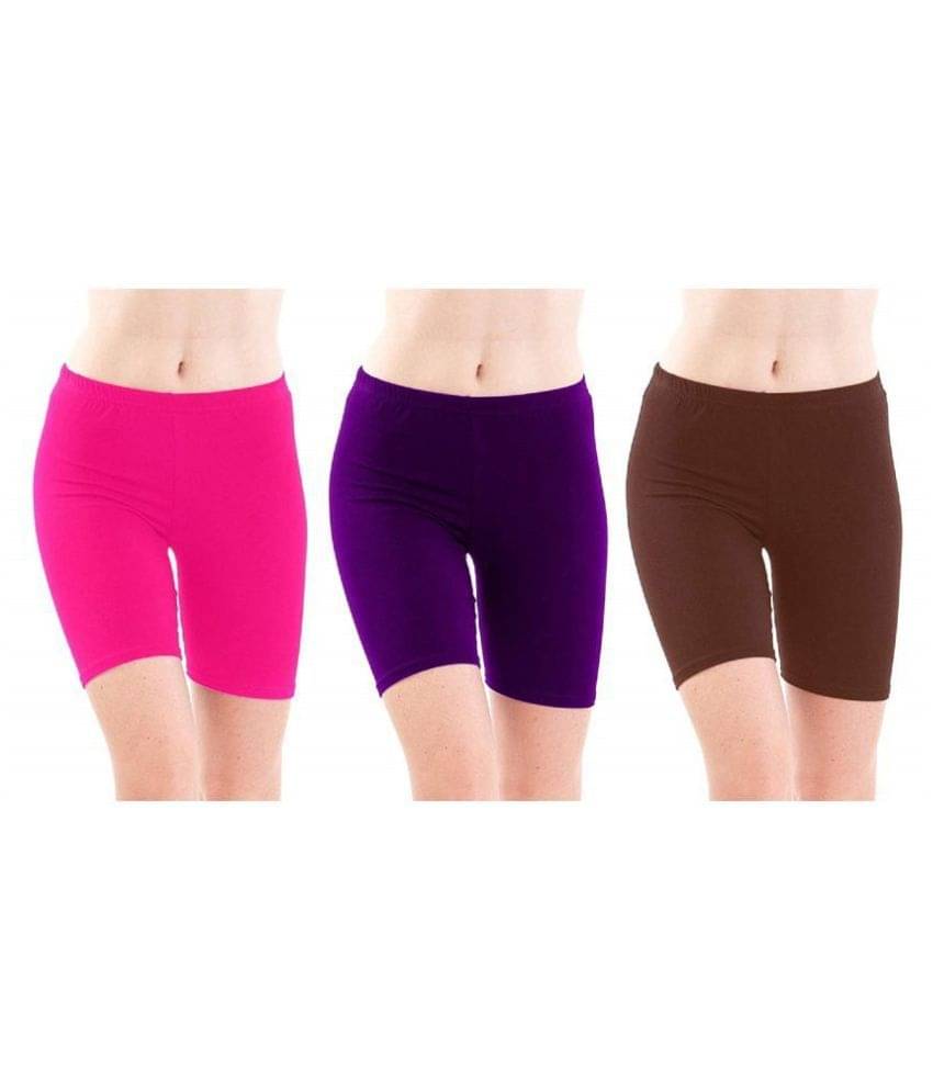     			FeelBlue Cotton Hot Pants - Multi Color