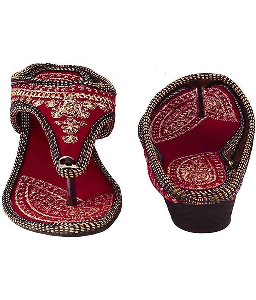 Raj Red Ethnic Footwear - Ethnic Shoes | Buy online on ZillyBuy