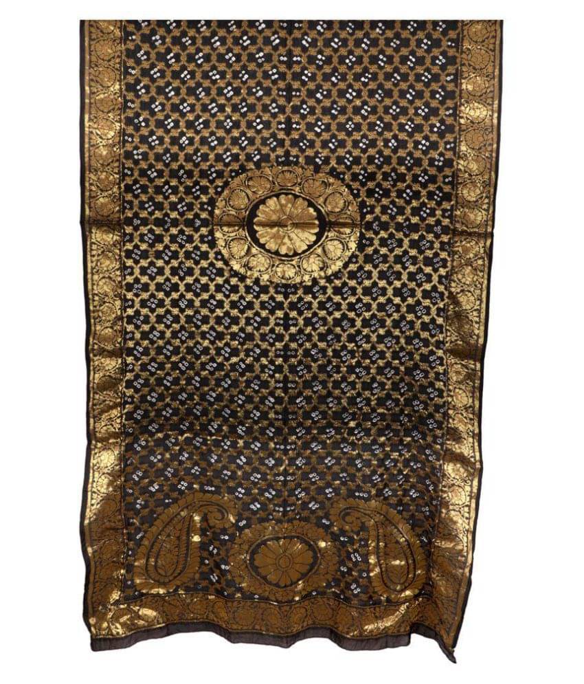Raj Black Silk Banarasi Dupatta Raj Black Silk Banarasi Dupatta