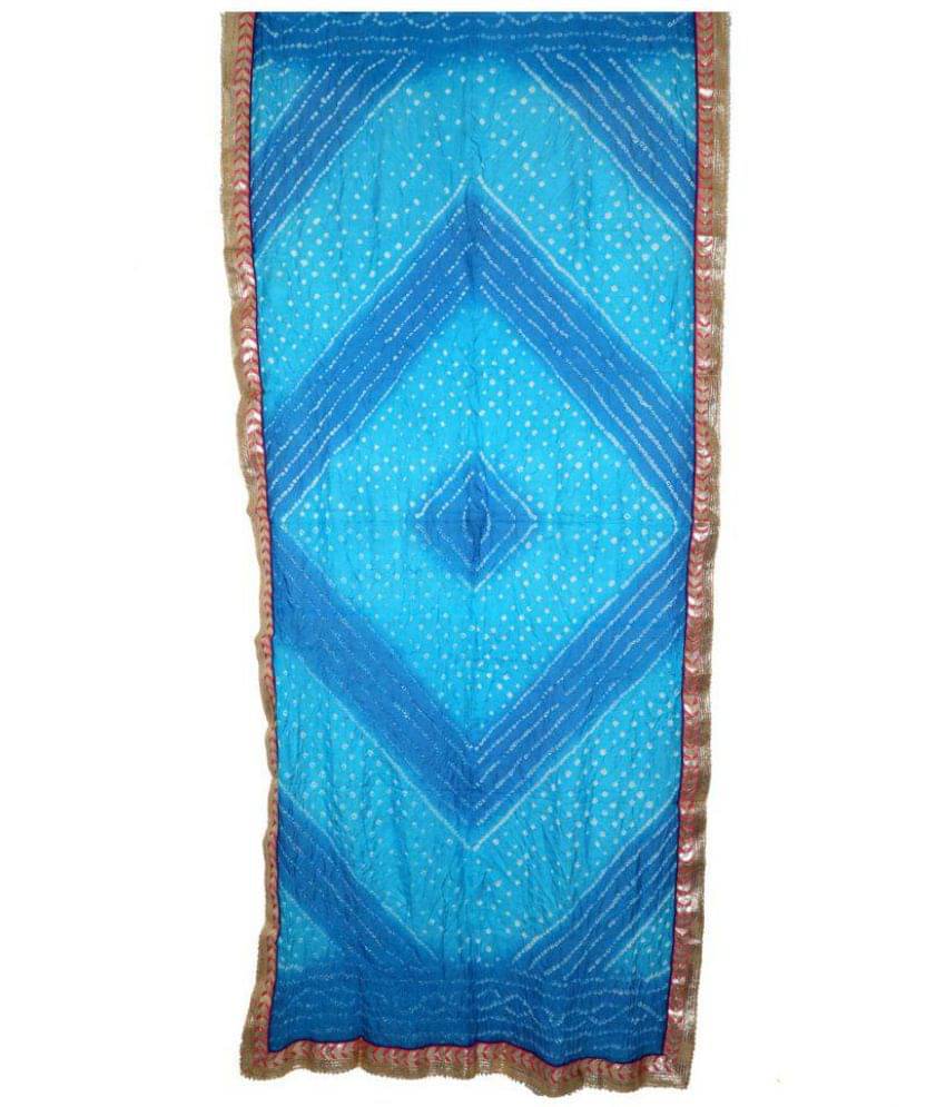 Raj Blue Art Silk Dupatta Raj Blue Art Silk Dupatta