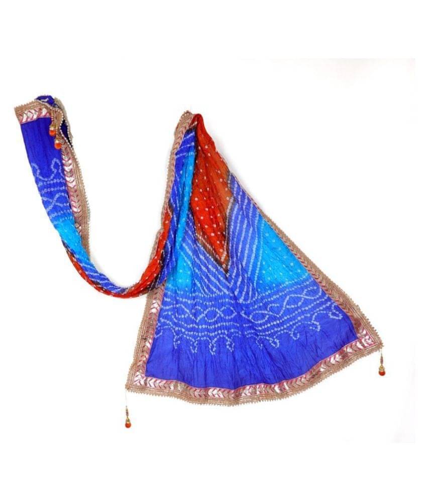     			Raj Multicoloured Art Silk Bandhej Dupatta