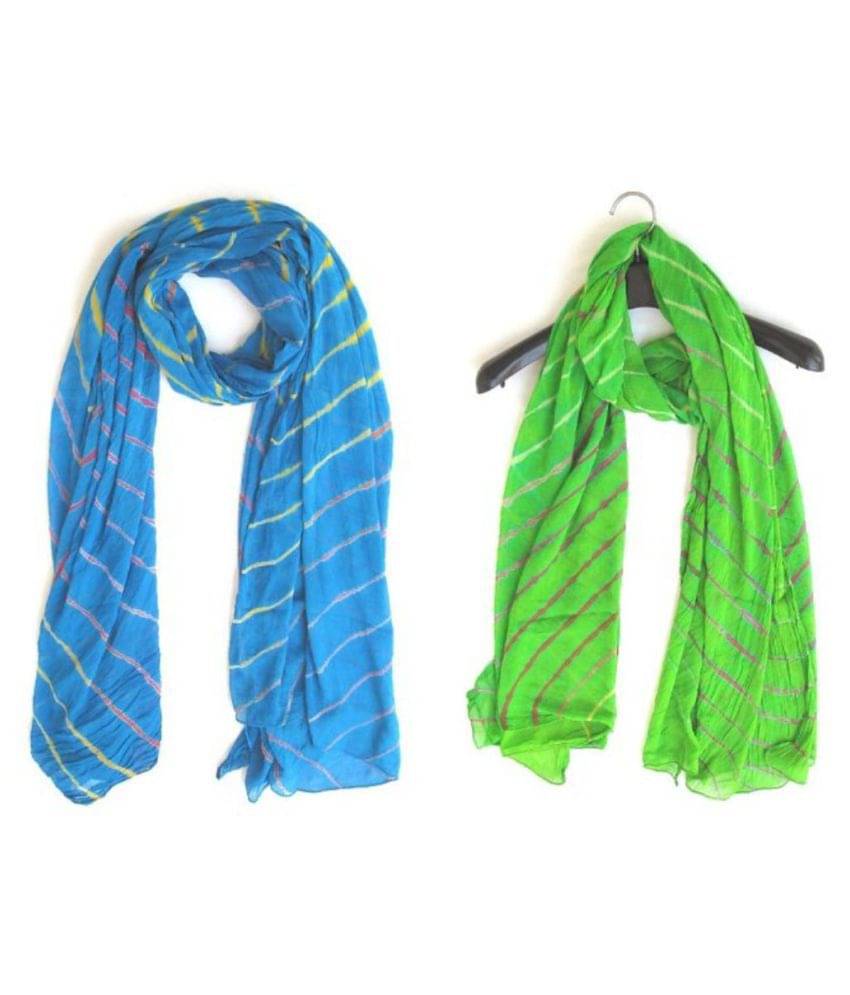 Raj Multicoloured Chiffon Leheria Dupatta Raj Multicoloured Chiffon Leheria Dupatta