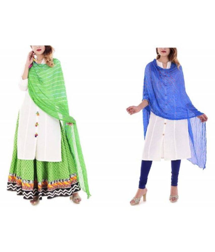Raj Multicoloured Chiffon Leheria Dupatta Raj Multicoloured Chiffon Leheria Dupatta