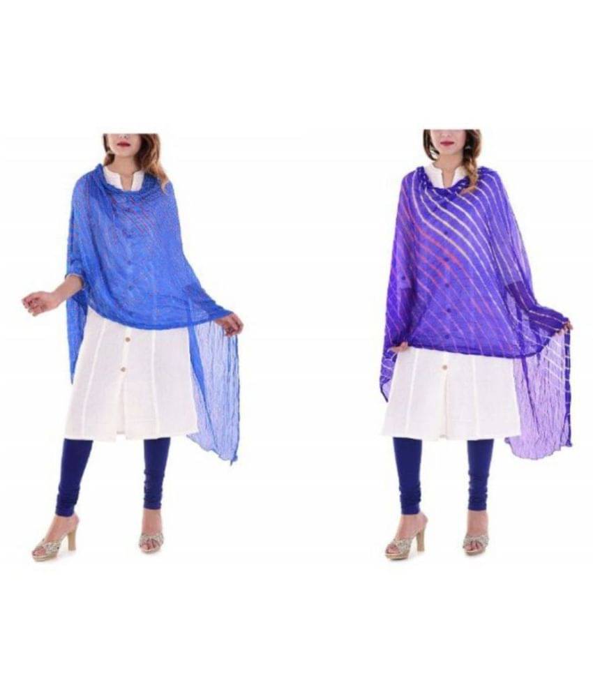 Raj Multicoloured Chiffon Leheria Dupatta Raj Multicoloured Chiffon Leheria Dupatta