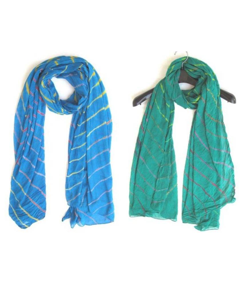 Raj Multicoloured Chiffon Leheria Dupatta Raj Multicoloured Chiffon Leheria Dupatta