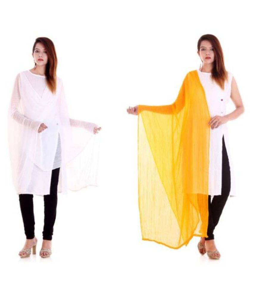 Raj Multicoloured Chiffon Self Dupatta Raj Multicoloured Chiffon Self Dupatta