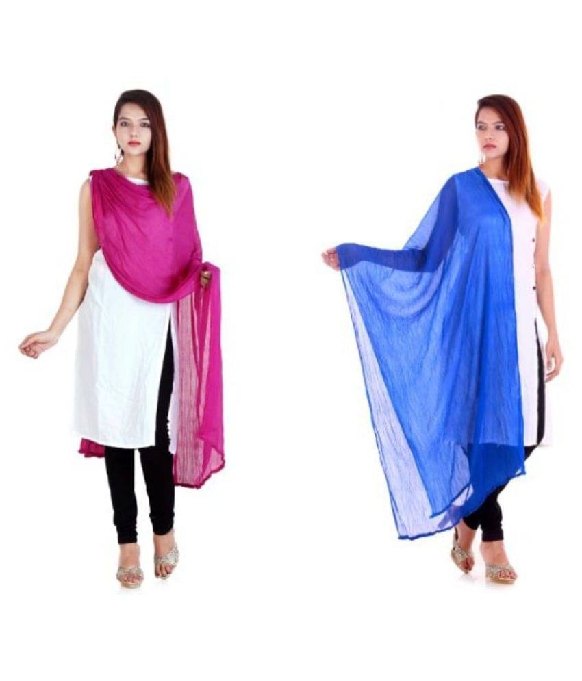 Raj Multicoloured Chiffon Self Dupatta Raj Multicoloured Chiffon Self Dupatta