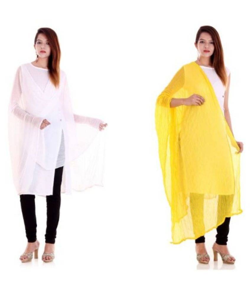 Raj Multicoloured Chiffon Self Dupatta Raj Multicoloured Chiffon Self Dupatta