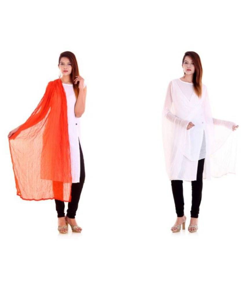 Raj Multicoloured Chiffon Self Dupatta Raj Multicoloured Chiffon Self Dupatta