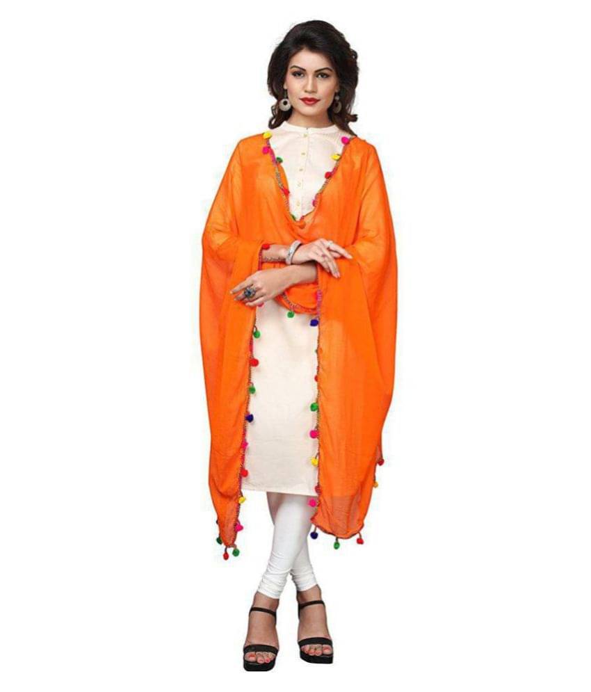 Raj Orange Chiffon Dupatta Raj Orange Chiffon Dupatta