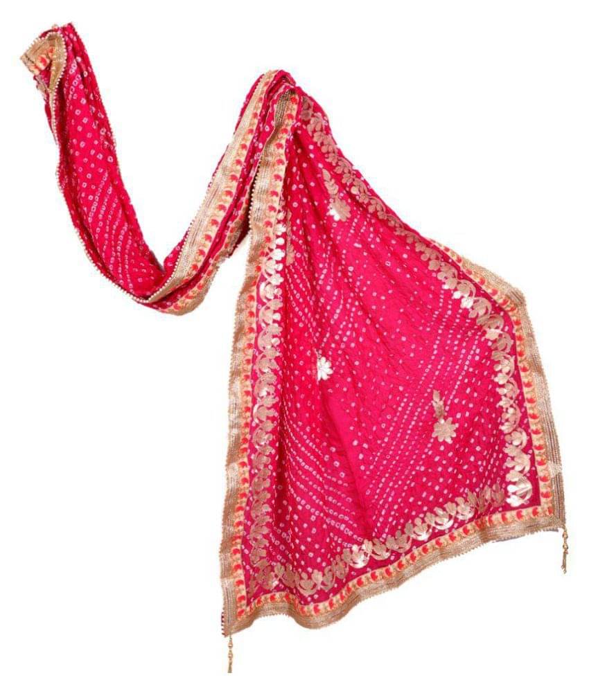 Raj Pink Art Silk Dupatta Raj Pink Art Silk Dupatta