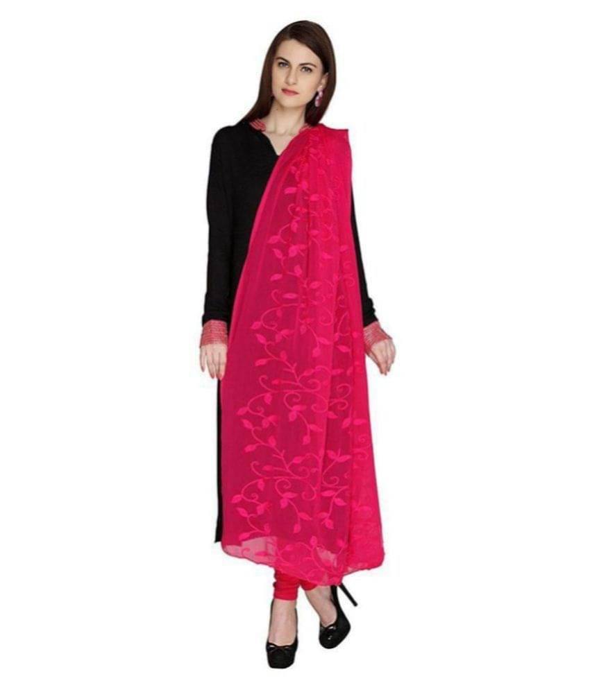 Raj Pink Chiffon Dupatta Raj Pink Chiffon Dupatta