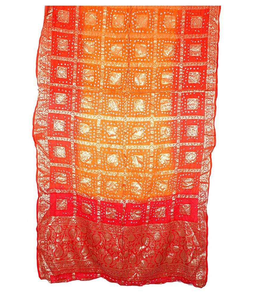 Raj Yellow Banarasi Silk Banarasi Dupatta     			Raj Yellow Banarasi Silk Banarasi Dupatta