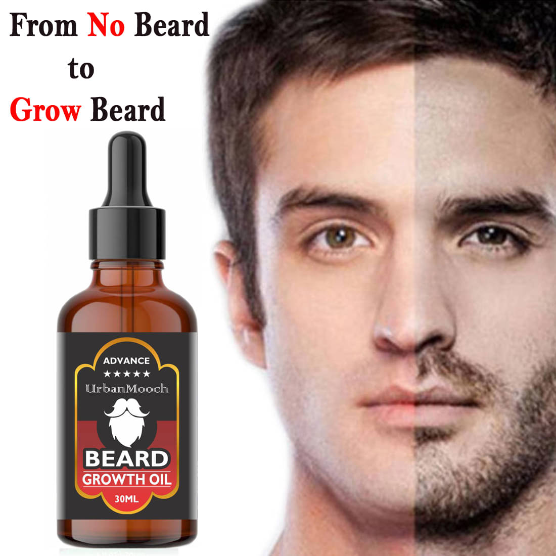 UrbanMooch Advanced Beard Oil For Growth 30 ml UrbanMooch Advanced Beard Oil For Growth 30 ml