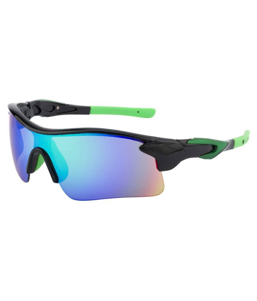 Clark n' Palmer - Green Wrap Around Sunglasses ( SM 112 )