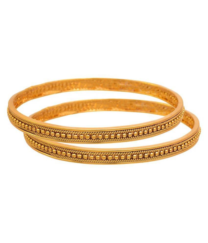 JFL - Jewellery For Less Traditional Ethnic One Gram Gold Plated Bead Designer Bangles for Women - Bangles & Bracelets | Buy online on ZillyBuy