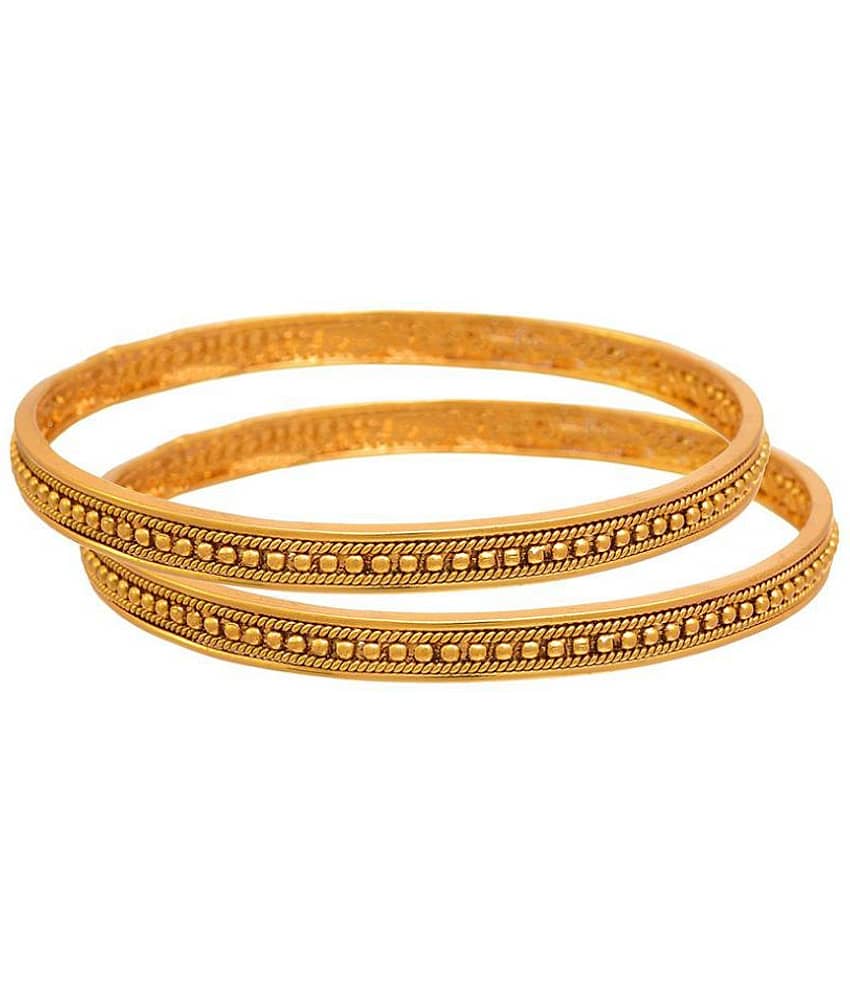 JFL - Jewellery For Less Traditional Ethnic One Gram Gold Plated Bead Designer Bangles for Women - Bangles & Bracelets | Buy online on ZillyBuy