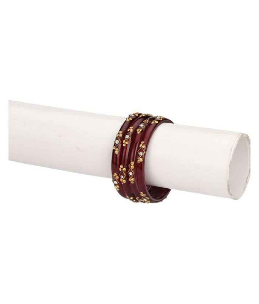 Somil Designer Fancy Party Glass Bangle Cum Kada Set Of 4 Decorative With Colorful Beads & Stone (With Safety Cum Gift Box) BN-23 Somil Designer Fancy Party Glass Bangle Cum Kada Set Of 4 Decorative With Colorful Beads & Stone (With Safety Cum Gift Box) BN-23