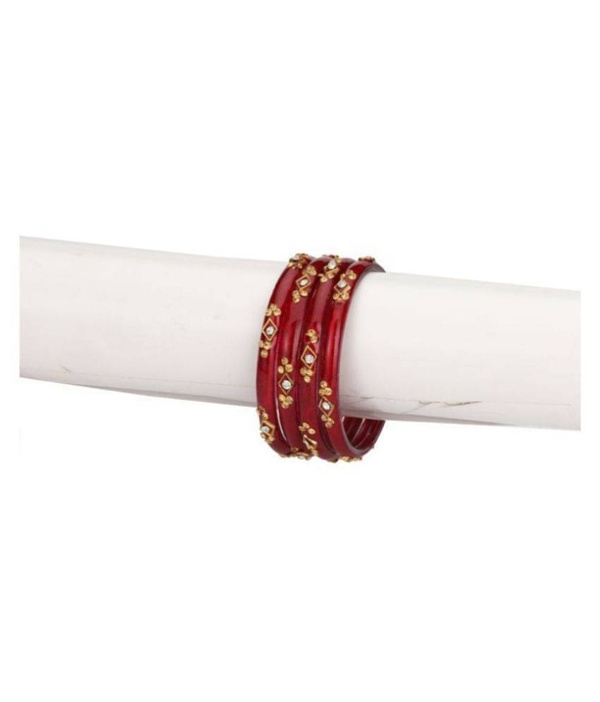 Somil Designer Fancy Party Glass Bangle Cum Kada Set Of 4 Decorative With Colorful Beads & Stone  (With Safety Cum Gift Box) BN-19     			Somil Designer Fancy Party Glass Bangle Cum Kada Set Of 4 Decorative With Colorful Beads & Stone  (With Safety Cum Gift Box) BN-19