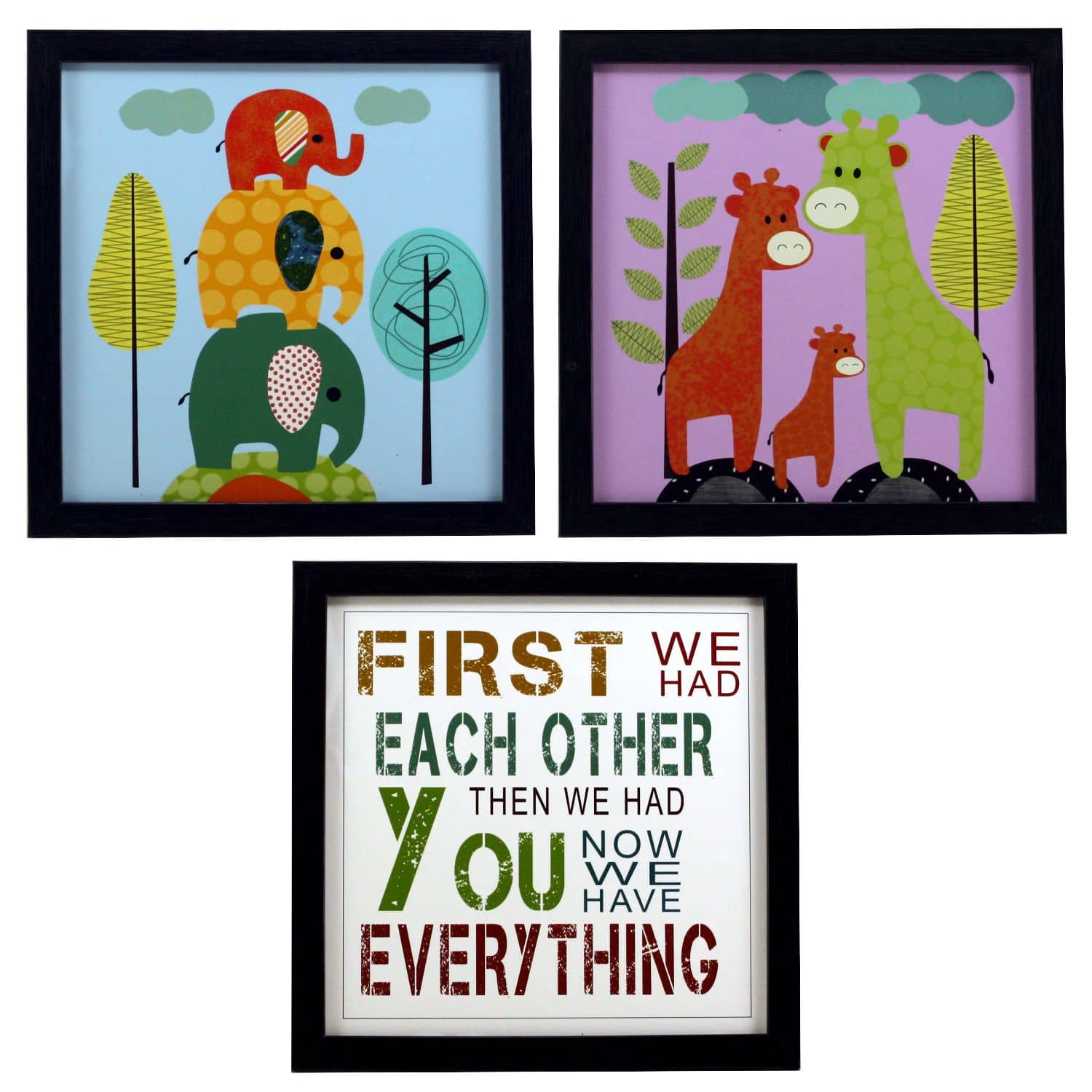 Indianara Kids Décor Synthetic Painting With Frame