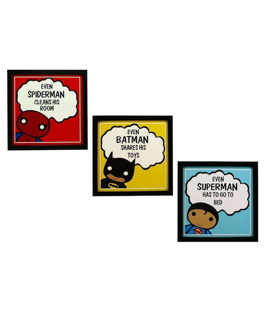 Indianara Kids Décor Synthetic Painting With Frame