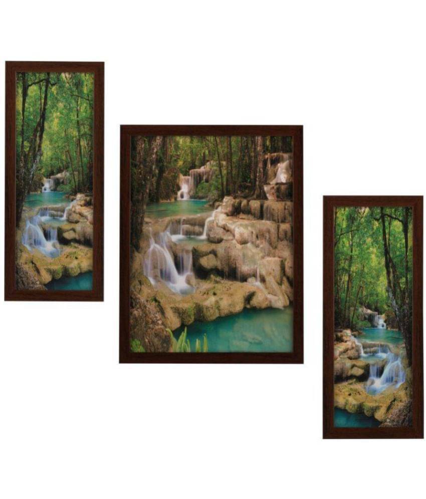     			Indianara Landscape Synthetic Painting With Frame
