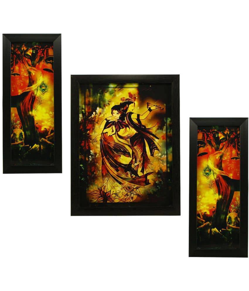 Indianara Synthetic Painting With Frame