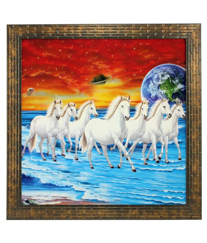 Indianara Synthetic Painting With Frame