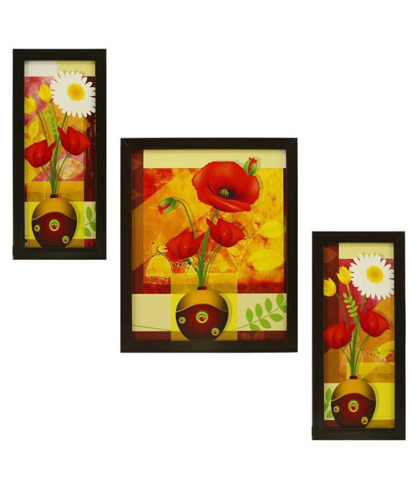 Indianara Synthetic Painting With Frame