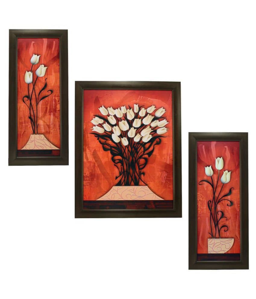 Indianara - Floral Painting With Frame