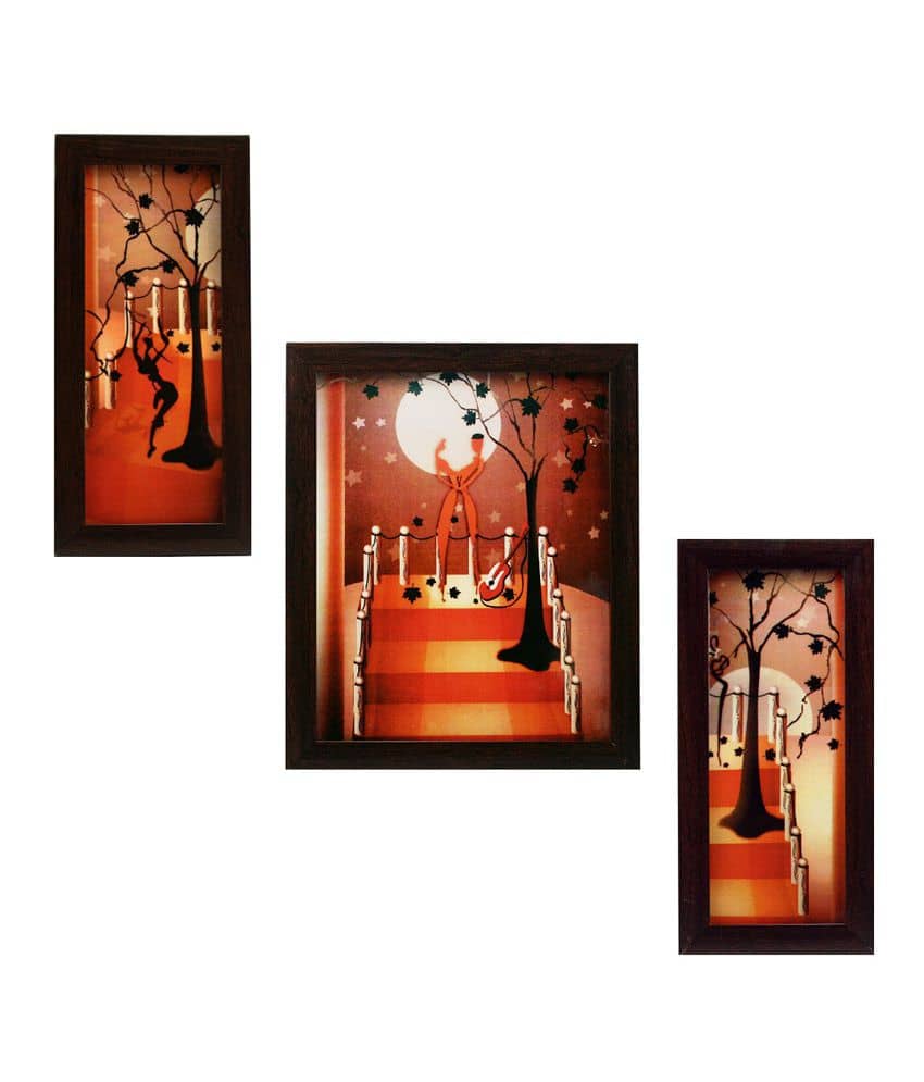Indianara Synthetic Painting With Frame