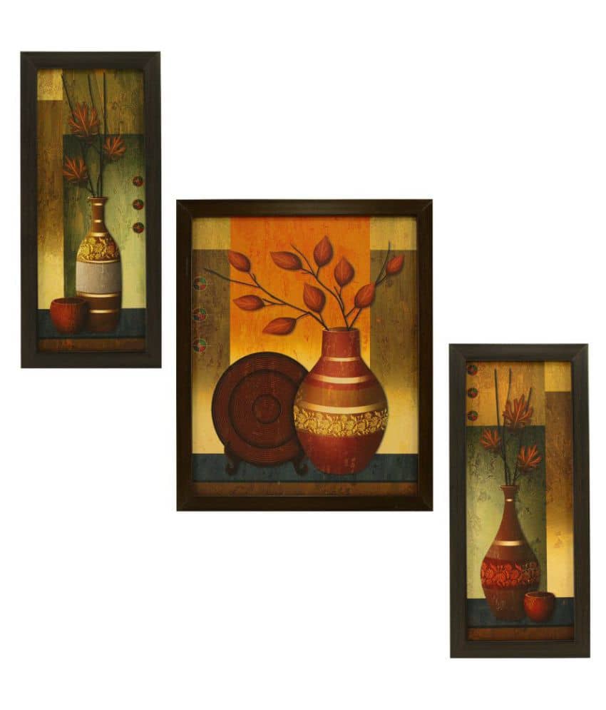 Indianara Synthetic Painting With Frame