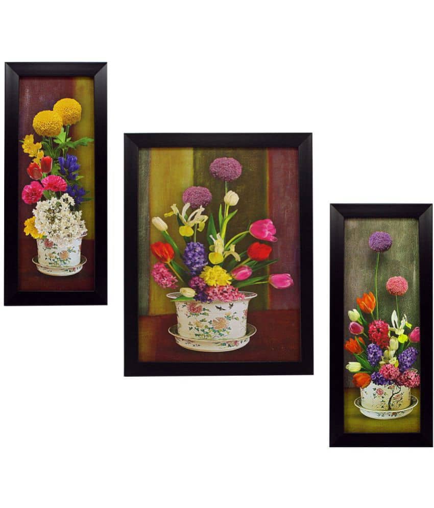 Indianara - Floral Painting With Frame
