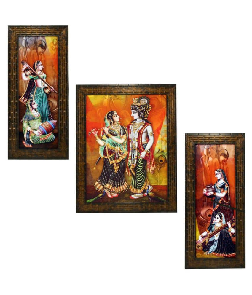 Indianara Synthetic Painting With Frame
