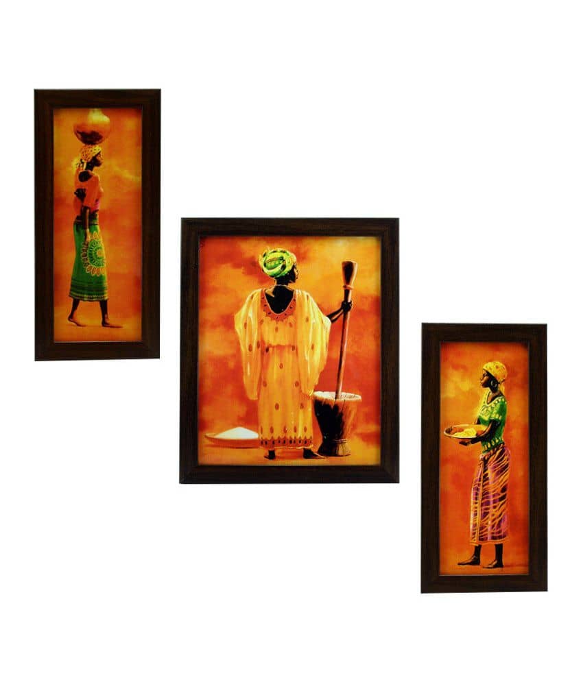 Indianara Synthetic Painting With Frame