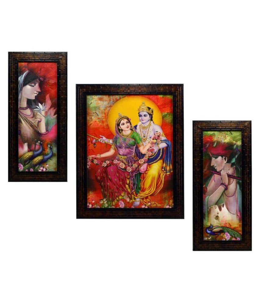 Indianara Synthetic Painting With Frame