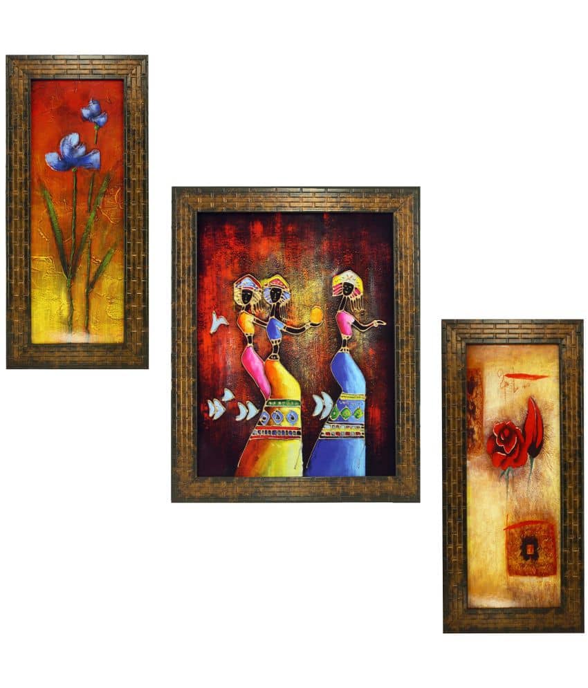 Indianara Synthetic Painting With Frame