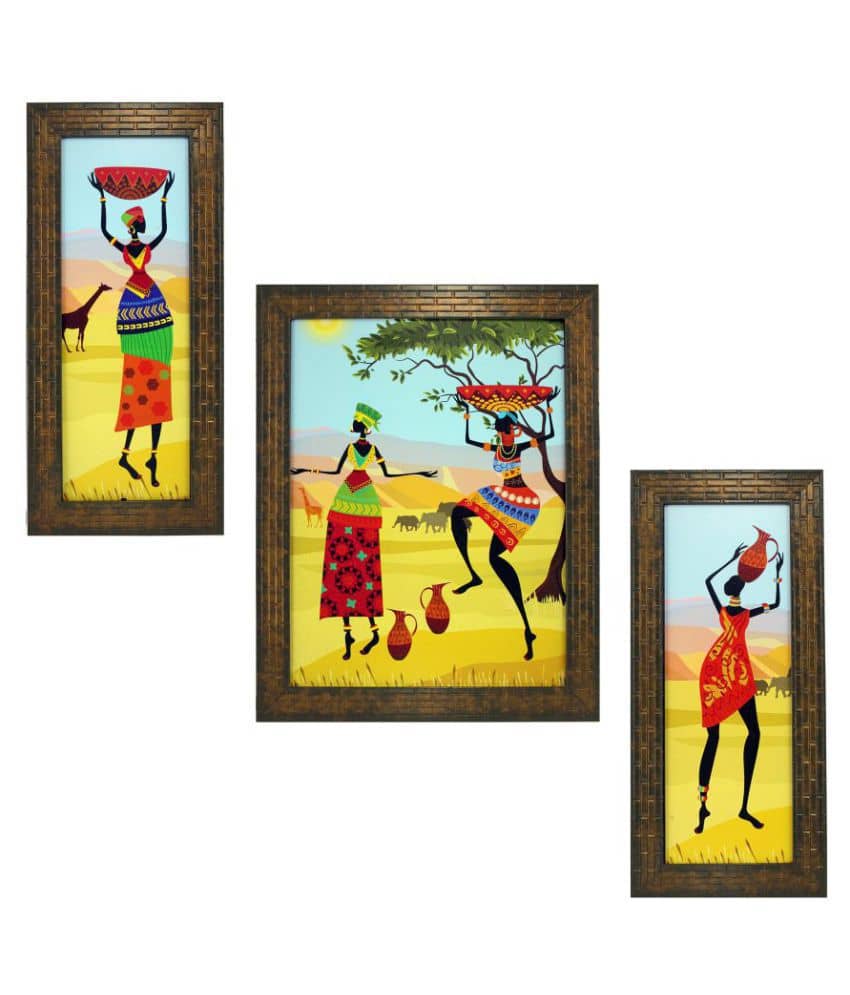 Indianara Synthetic Painting With Frame