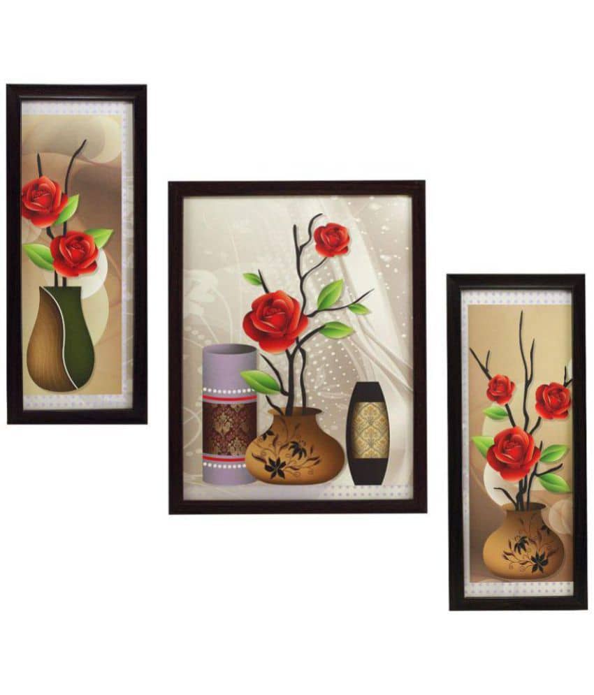 Indianara - Floral Painting With Frame