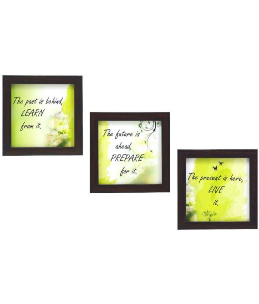 Indianara motivational Synthetic Painting With Frame