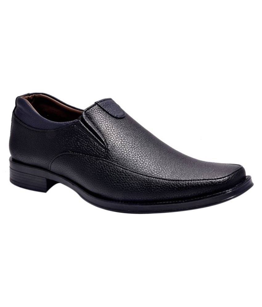     			Sir Corbett - Black Men's Slip On Formal Shoes