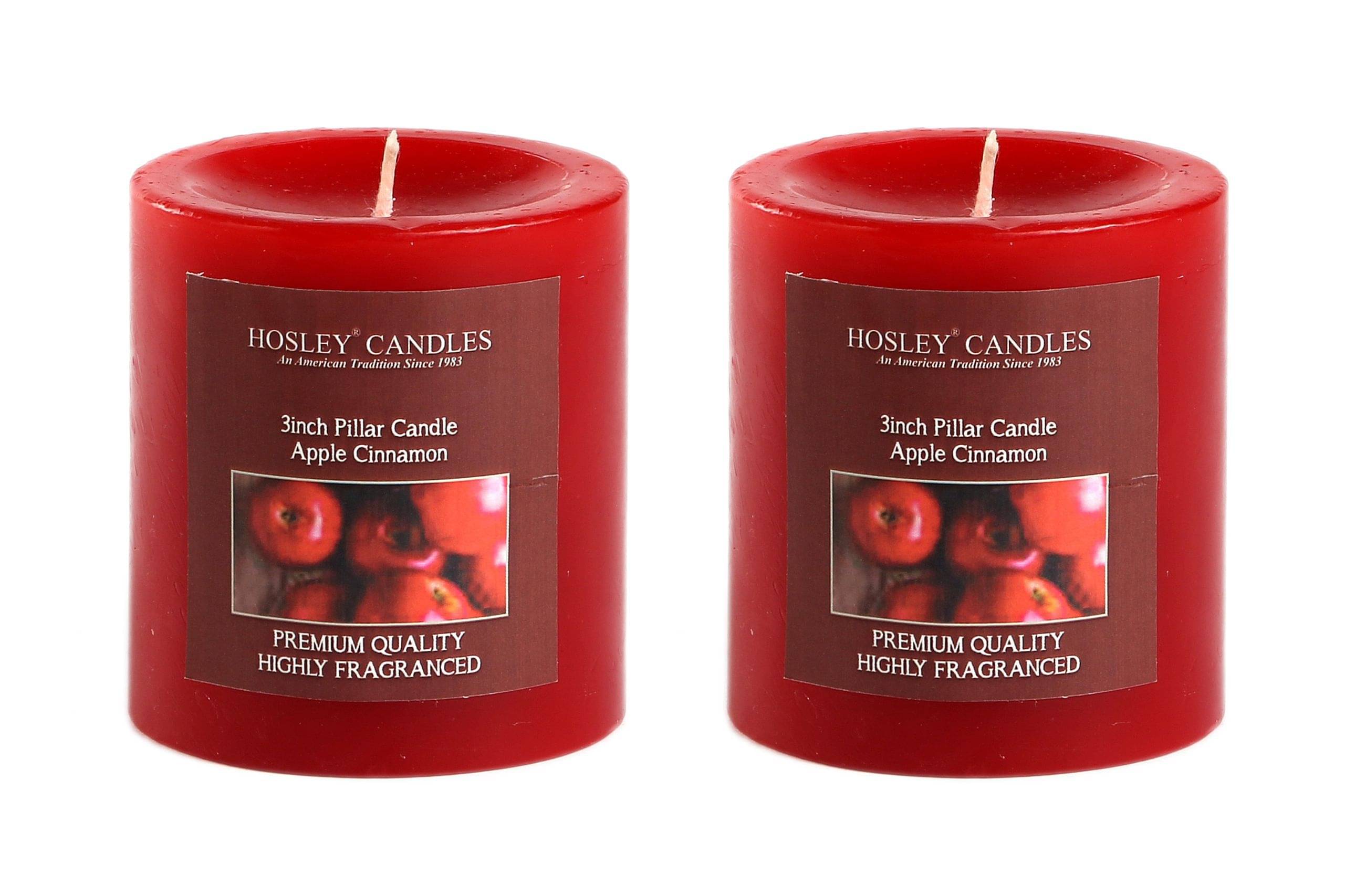     			Hosley Red Pillar Candle - Pack of 2