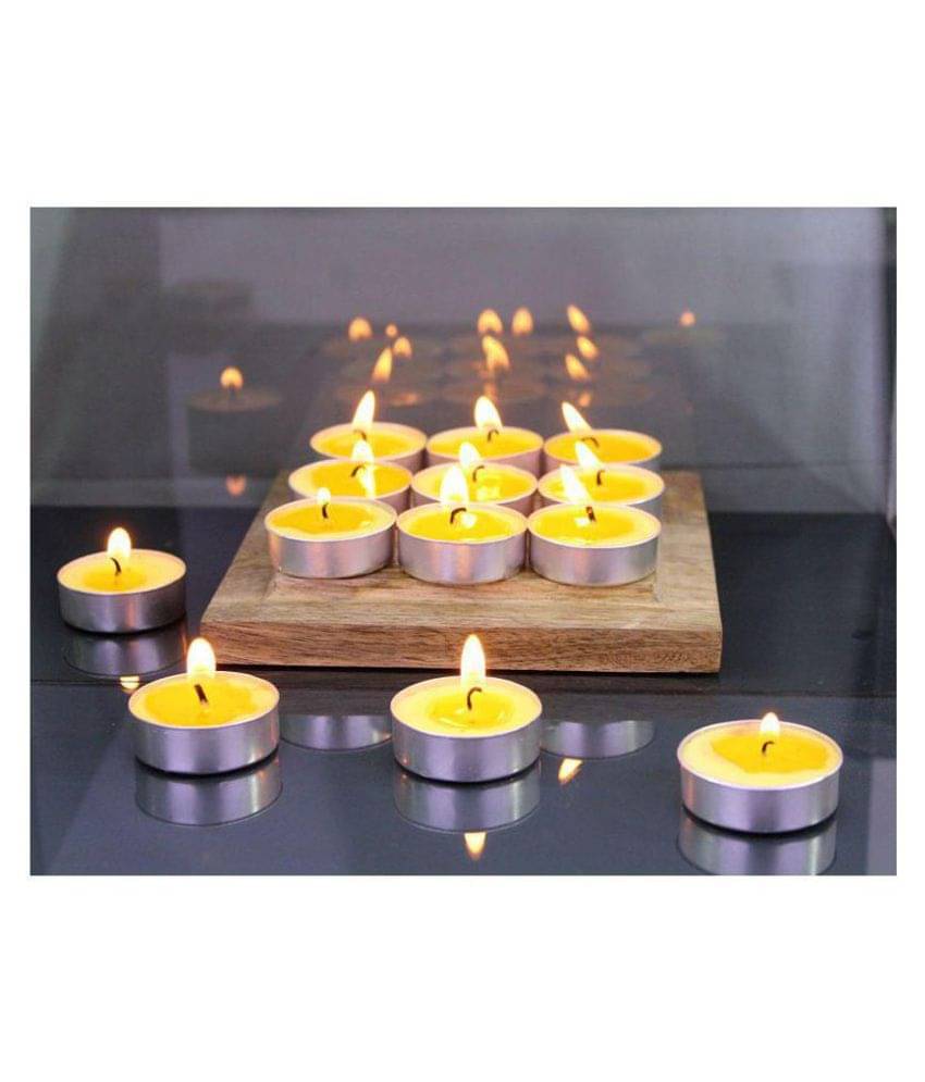 Hosley Yellow Wax Tea Light - Pack of 30 Hosley Yellow Wax Tea Light - Pack of 30