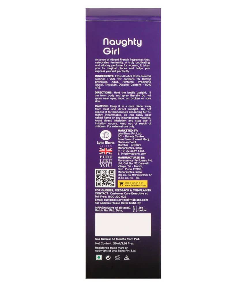 Naughty Girl EDP Purple Quartz Perfume for Women -  30ml