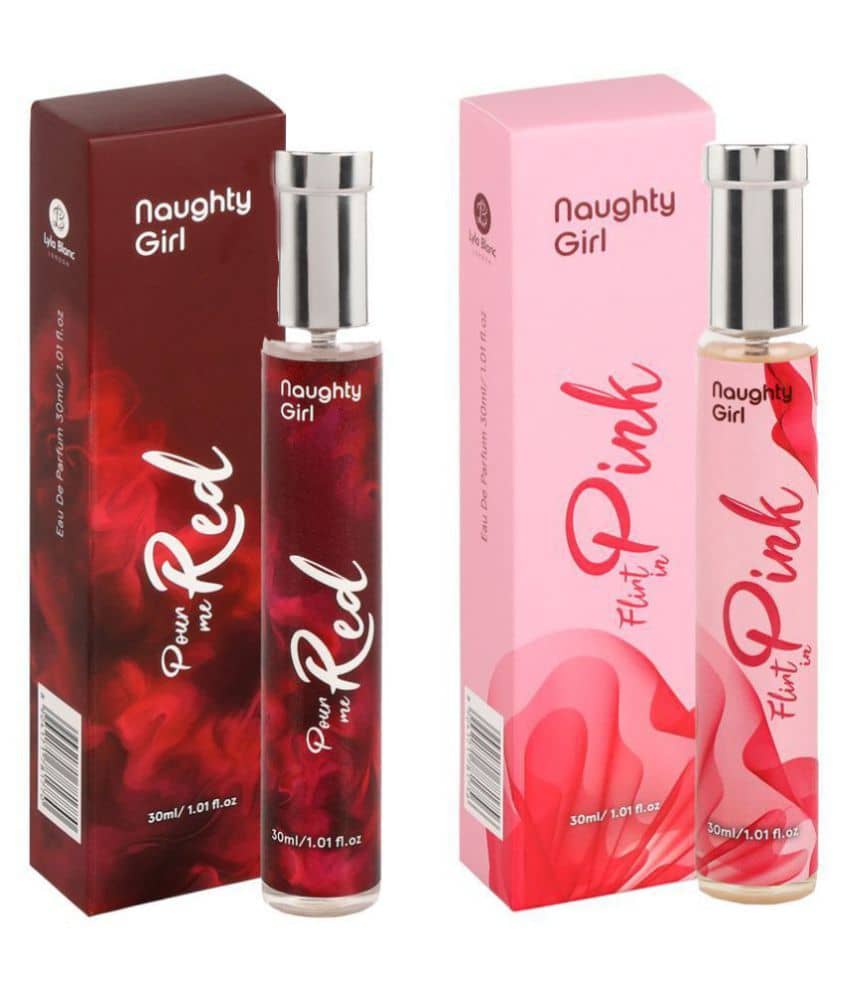 Naughty Girl Luxury EDP Pour Me Red Perfumes for Women With Flirt In Pink Buy One Get One (30ml x 2)
