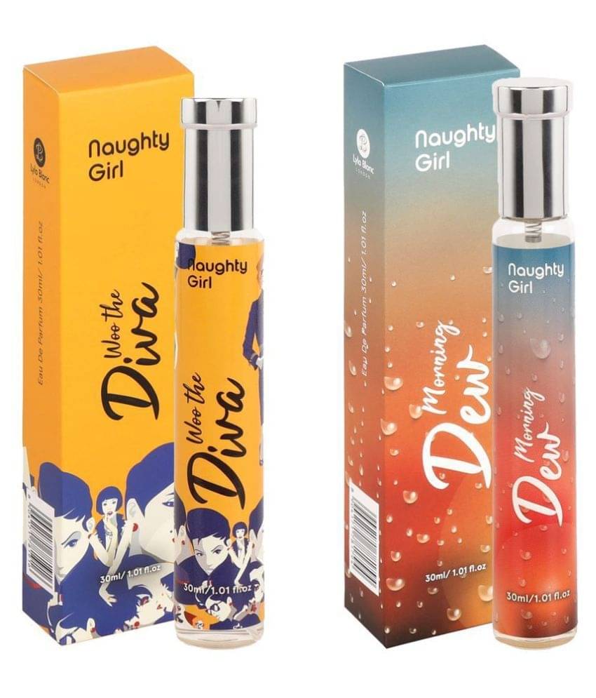 Naughty Girl Luxury EDP Woo the Diva With Morning Dew Perfumes for WomenBuy One Get One (30ml x 2) Naughty Girl Luxury EDP Woo the Diva With Morning Dew Perfumes for WomenBuy One Get One (30ml x 2)