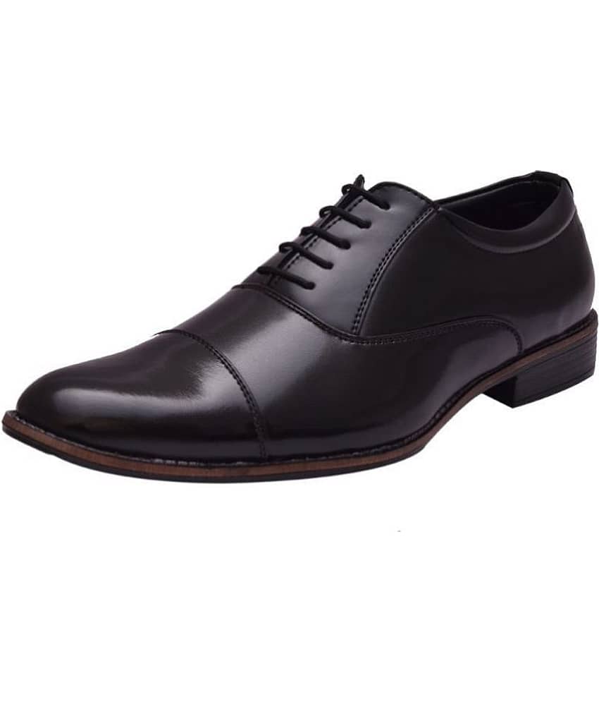 Sir Corbett Oxford Non-Leather Black Formal Shoes - Formal Shoes | Buy online on ZillyBuy