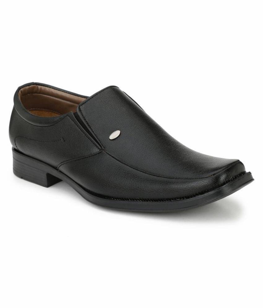 Sir Corbett Slip On Non-Leather Black Formal Shoes Sir Corbett Slip On Non-Leather Black Formal Shoes