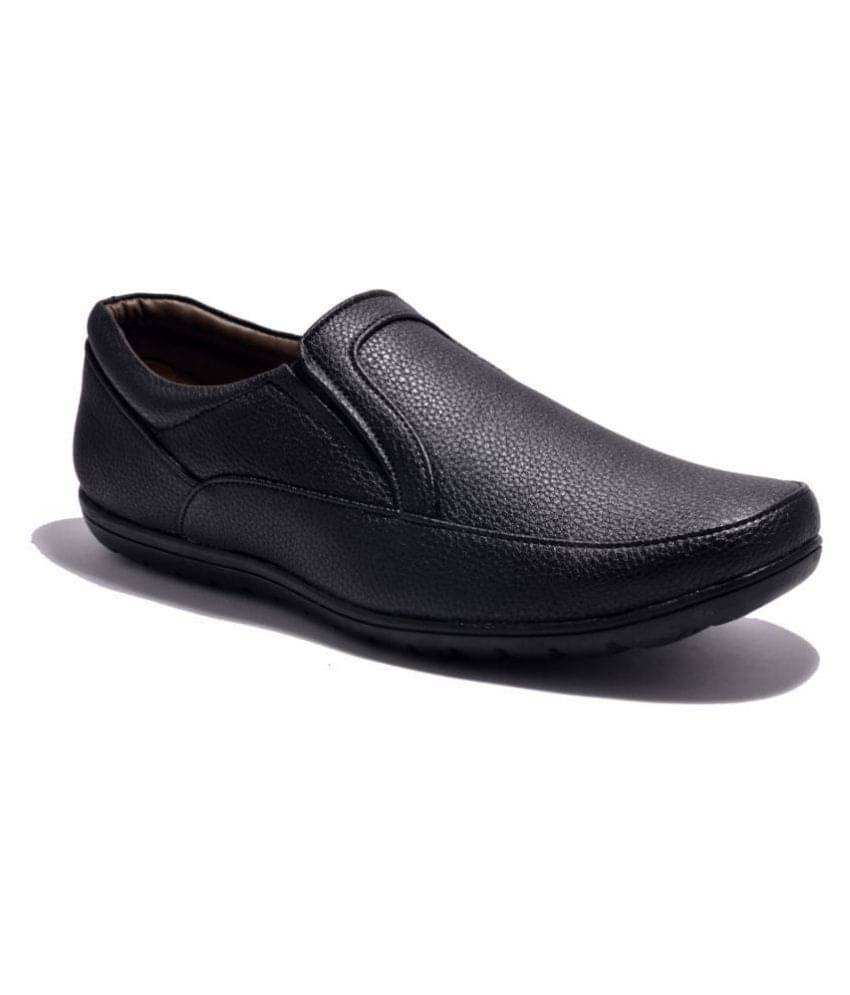 Sir Corbett Slip On Non-Leather Black Formal Shoes Sir Corbett Slip On Non-Leather Black Formal Shoes